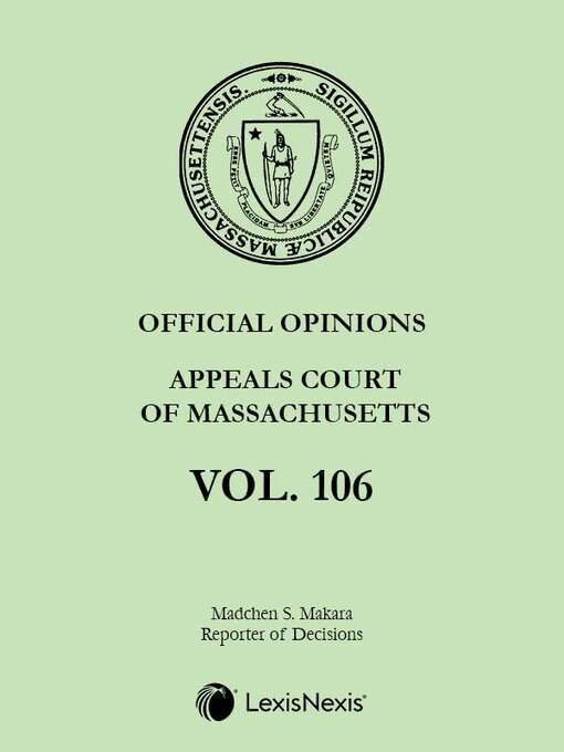 Title details for Massachusetts Official Reports by Madchen S. Makara - Wait list